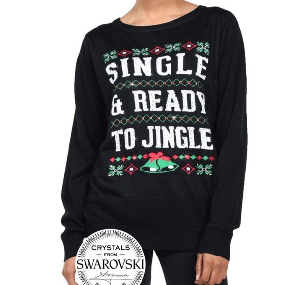 Tipsy Elves Sweaters - Tipsy Elves Ugly Christmas Swarovski Sweater NEW